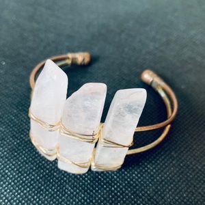 ROSE QUARTZ CUFF